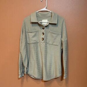 American Eagle Outfitters Sage Green Top